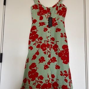NWT Hunter Bell Nellie Dress in Floral Stripe Size 6